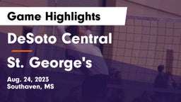 DeSoto Central  vs St. George's  Game Highlights - Aug. 24, 2023