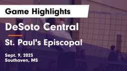 DeSoto Central  vs St. Paul's Episcopal  Game Highlights - Sept. 9, 2023