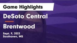 DeSoto Central  vs Brentwood  Game Highlights - Sept. 9, 2023