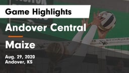 Andover Central  vs Maize  Game Highlights - Aug. 29, 2020