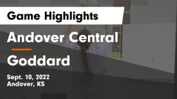 Andover Central  vs Goddard  Game Highlights - Sept. 10, 2022