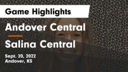 Andover Central  vs Salina Central Game Highlights - Sept. 20, 2022