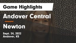 Andover Central  vs Newton  Game Highlights - Sept. 24, 2022