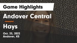 Andover Central  vs Hays  Game Highlights - Oct. 23, 2022