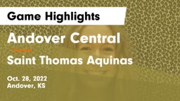 Andover Central  vs Saint Thomas Aquinas  Game Highlights - Oct. 28, 2022