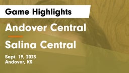 Andover Central  vs Salina Central  Game Highlights - Sept. 19, 2023