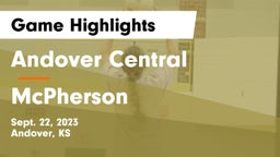 Andover Central  vs McPherson  Game Highlights - Sept. 22, 2023