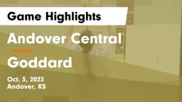 Andover Central  vs Goddard  Game Highlights - Oct. 3, 2023