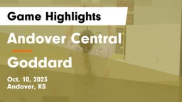 Andover Central  vs Goddard  Game Highlights - Oct. 10, 2023