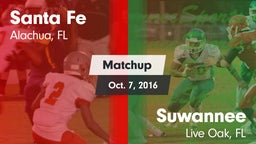 Matchup: Santa Fe  vs. Suwannee  2016