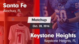 Matchup: Santa Fe  vs. Keystone Heights  2016
