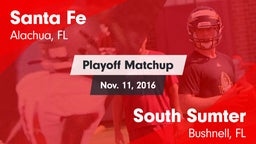 Matchup: Santa Fe  vs. South Sumter  2016