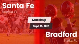 Matchup: Santa Fe  vs. Bradford  2017