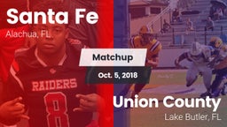 Matchup: Santa Fe  vs. Union County  2018