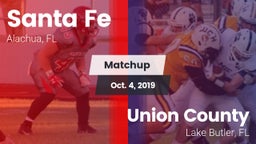 Matchup: Santa Fe  vs. Union County  2019