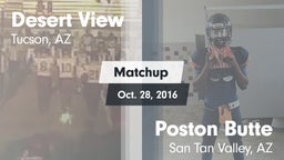 Matchup: Desert View High vs. Poston Butte  2016