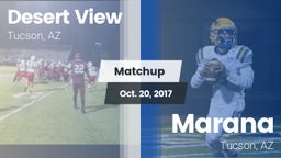 Matchup: Desert View High vs. Marana  2017