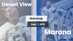 Matchup: Desert View High vs. Marana  2018