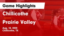 Chillicothe  vs Prairie Valley  Game Highlights - Aug. 18, 2020