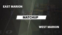 Matchup: East Marion High vs. West Marion 2016