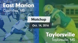 Matchup: East Marion High vs. Taylorsville  2016