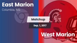 Matchup: East Marion High vs. West Marion  2017