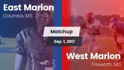 Matchup: East Marion High vs. West Marion  2016