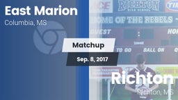 Matchup: East Marion High vs. Richton  2016