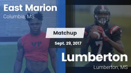 Matchup: East Marion High vs. Lumberton  2017