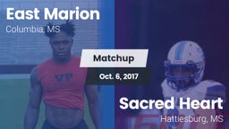 Matchup: East Marion High vs. Sacred Heart  2017
