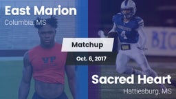 Matchup: East Marion High vs. Sacred Heart  2017