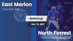 Matchup: East Marion High vs. North Forrest  2017