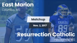 Matchup: East Marion High vs. Resurrection Catholic  2017