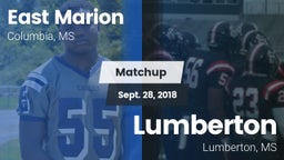 Matchup: East Marion High vs. Lumberton  2018