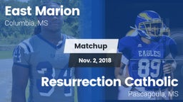 Matchup: East Marion High vs. Resurrection Catholic  2018