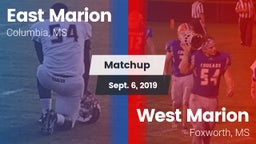 Matchup: East Marion High vs. West Marion  2019
