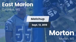 Matchup: East Marion High vs. Morton  2019