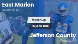 Matchup: East Marion High vs. Jefferson County  2020