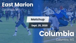 Matchup: East Marion High vs. Columbia  2020
