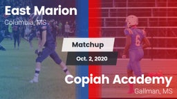 Matchup: East Marion High vs. Copiah Academy  2020