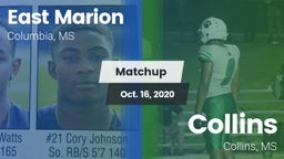 Matchup: East Marion High vs. Collins  2020