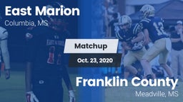 Matchup: East Marion High vs. Franklin County  2020