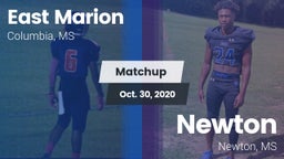 Matchup: East Marion High vs. Newton  2020