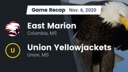 Recap: East Marion  vs. Union Yellowjackets 2020