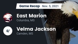Recap: East Marion  vs. Velma Jackson  2021