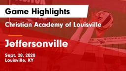 Christian Academy of Louisville vs Jeffersonville  Game Highlights - Sept. 28, 2020