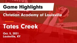 Christian Academy of Louisville vs Tates Creek  Game Highlights - Oct. 5, 2021