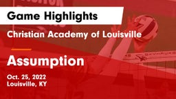 Christian Academy of Louisville vs Assumption  Game Highlights - Oct. 25, 2022