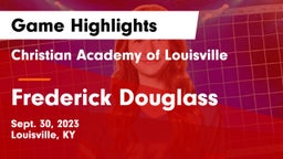 Christian Academy of Louisville vs Frederick Douglass Game Highlights - Sept. 30, 2023