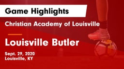 Christian Academy of Louisville vs Louisville Butler  Game Highlights - Sept. 29, 2020